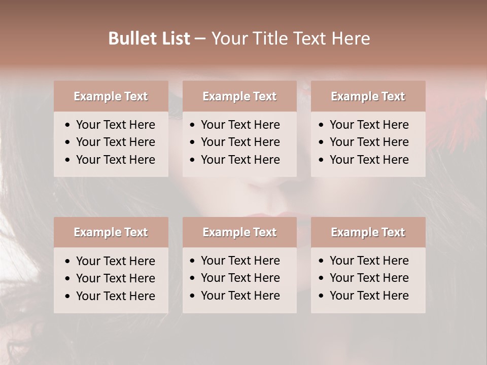 Feather Sensual Girl PowerPoint Template