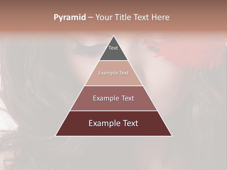 Feather Sensual Girl PowerPoint Template