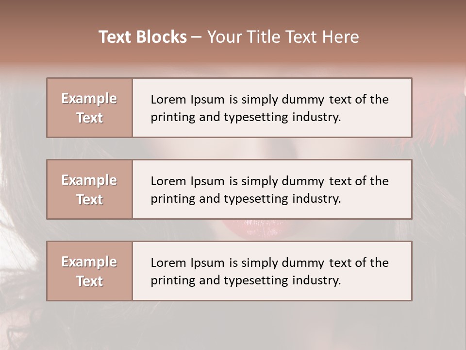 Feather Sensual Girl PowerPoint Template