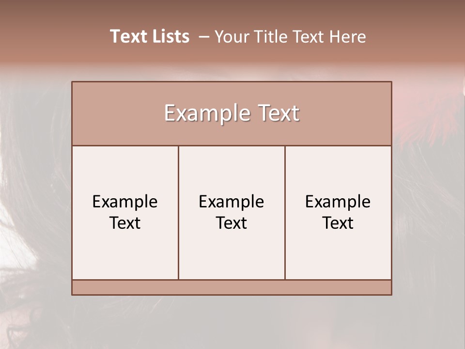 Feather Sensual Girl PowerPoint Template