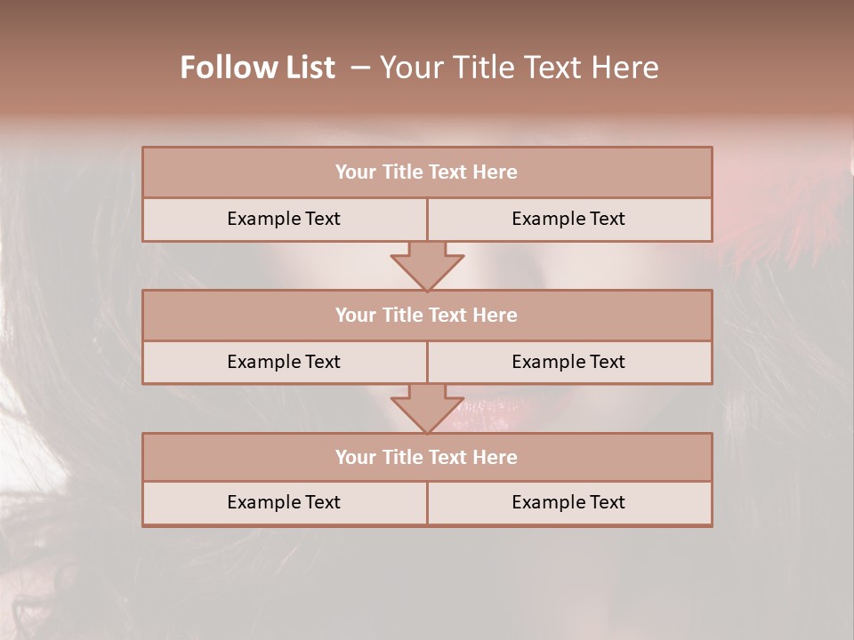 Feather Sensual Girl PowerPoint Template