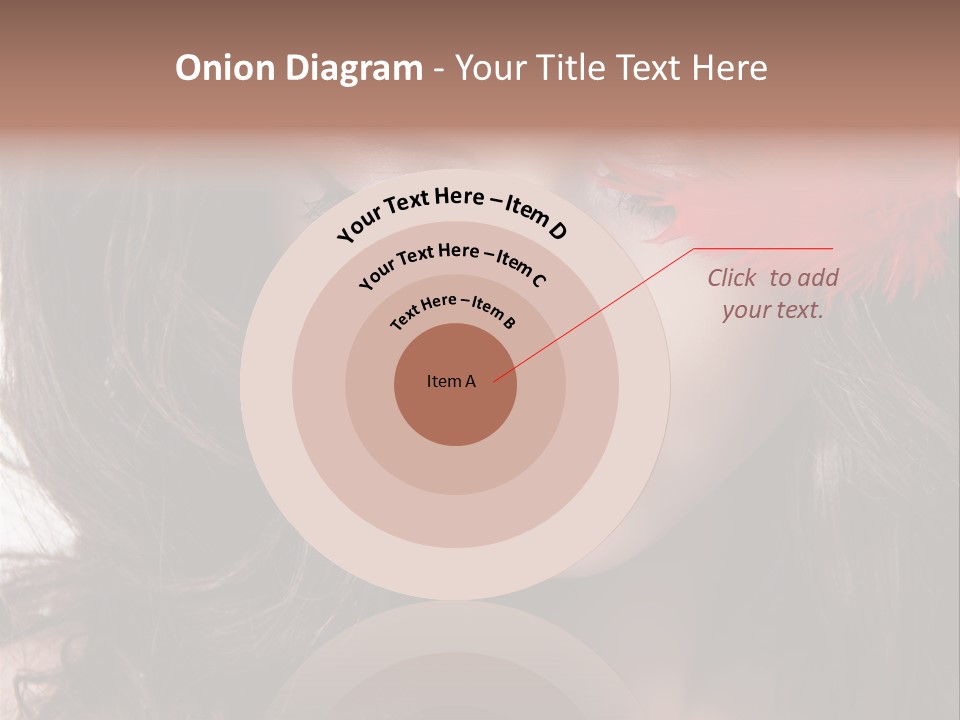 Feather Sensual Girl PowerPoint Template