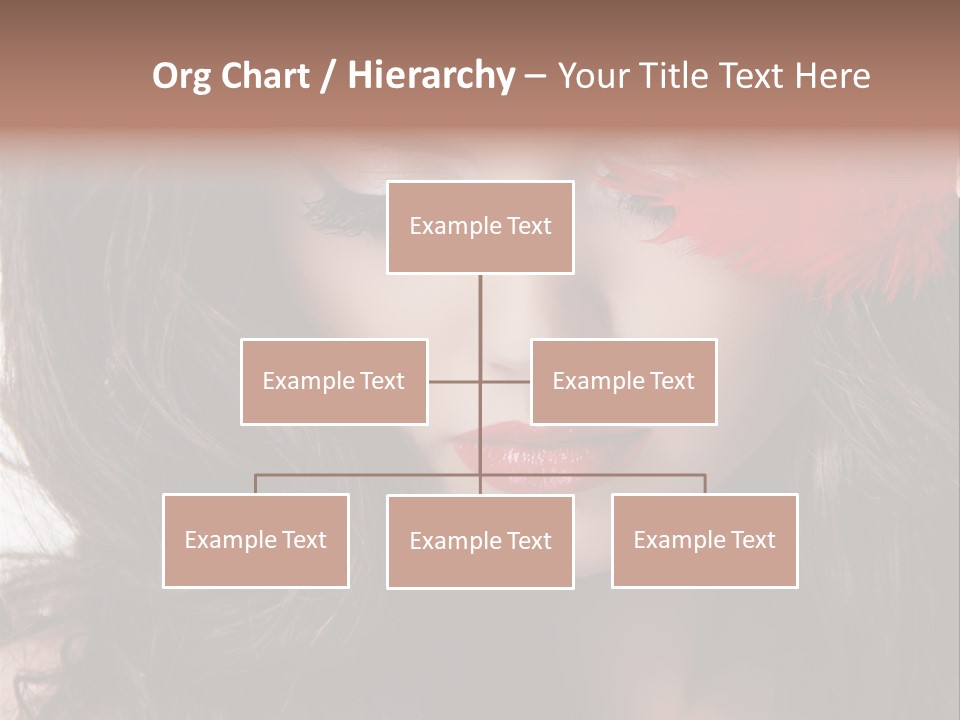 Feather Sensual Girl PowerPoint Template