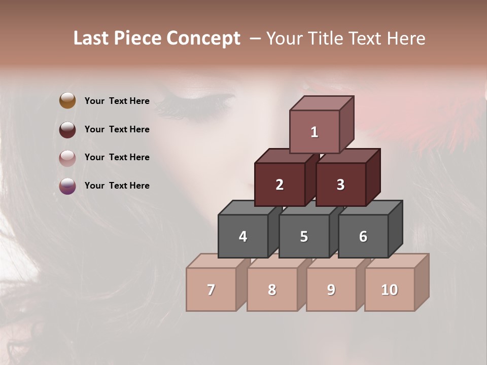 Feather Sensual Girl PowerPoint Template