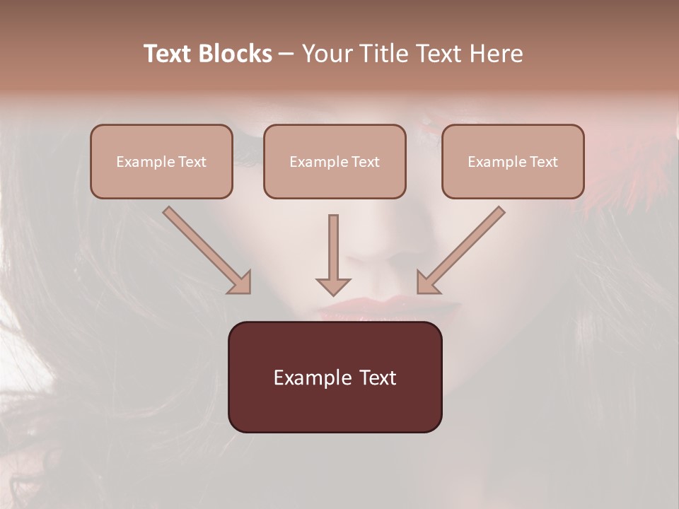 Feather Sensual Girl PowerPoint Template