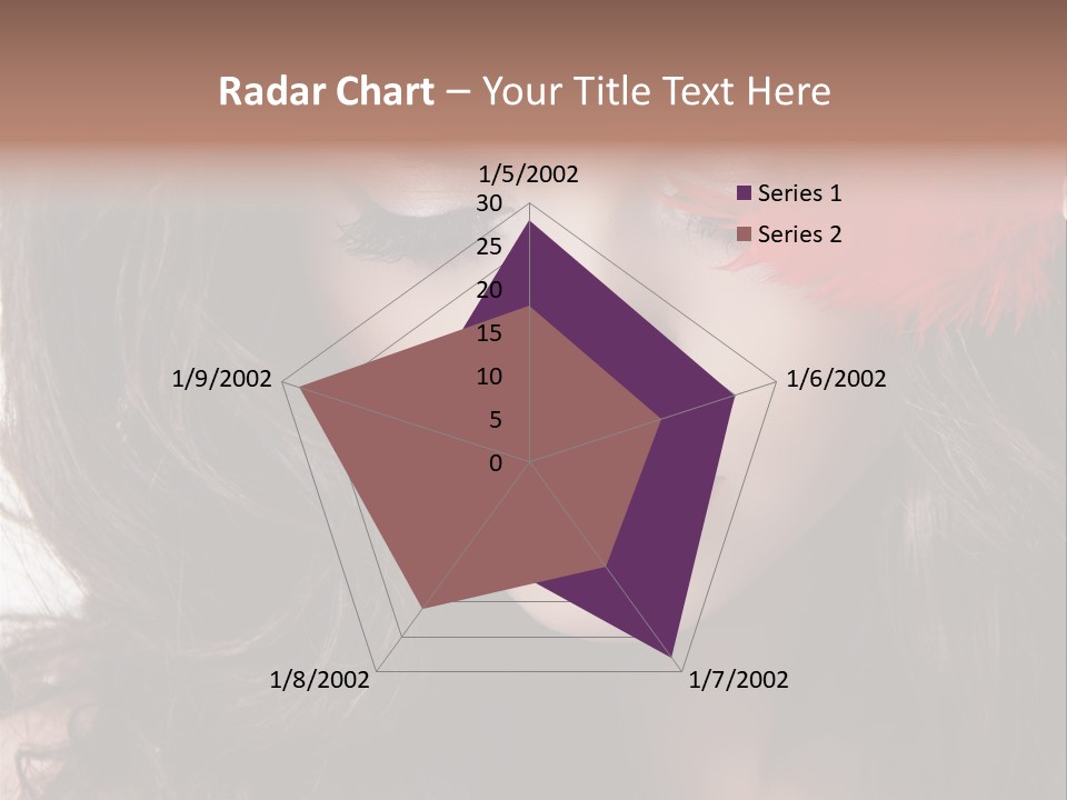 Feather Sensual Girl PowerPoint Template