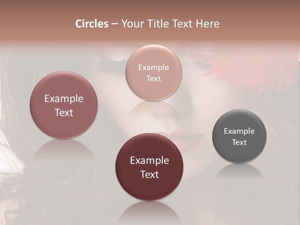 Feather Sensual Girl PowerPoint Template