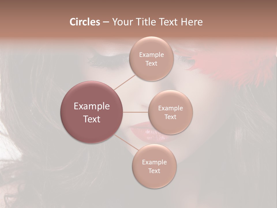 Feather Sensual Girl PowerPoint Template