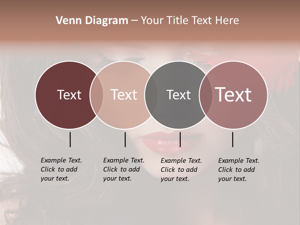 Feather Sensual Girl PowerPoint Template