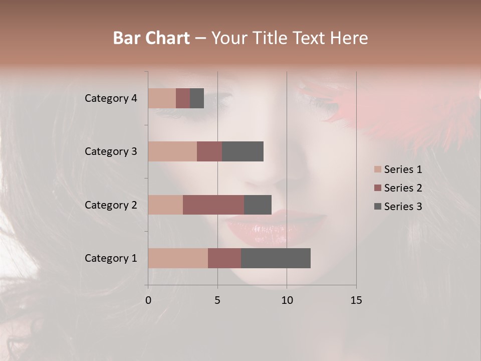 Feather Sensual Girl PowerPoint Template