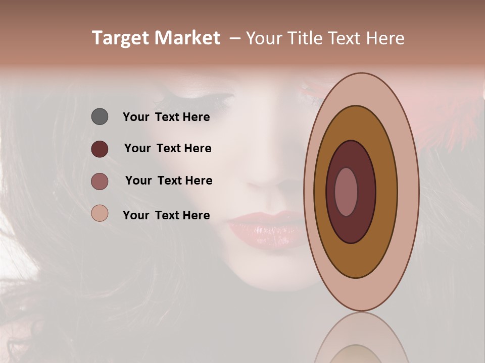 Feather Sensual Girl PowerPoint Template