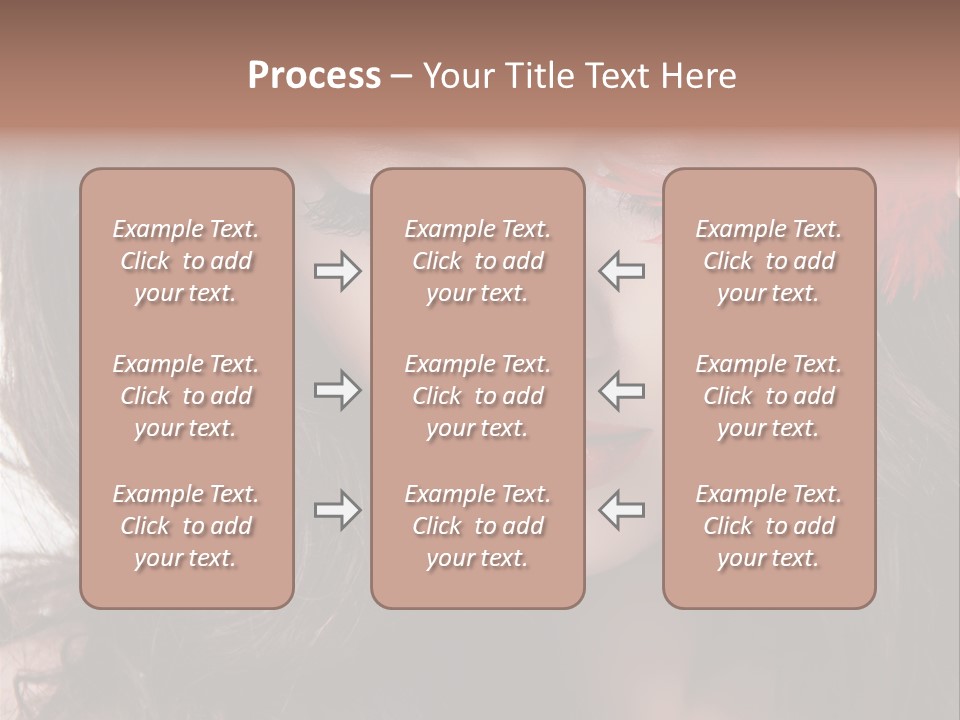 Feather Sensual Girl PowerPoint Template