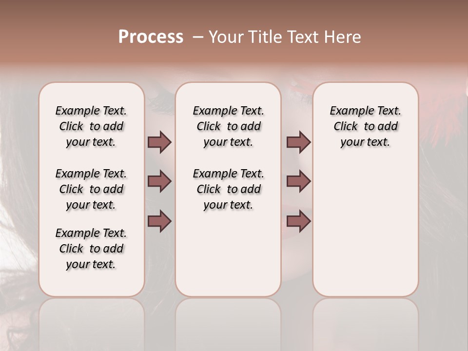 Feather Sensual Girl PowerPoint Template