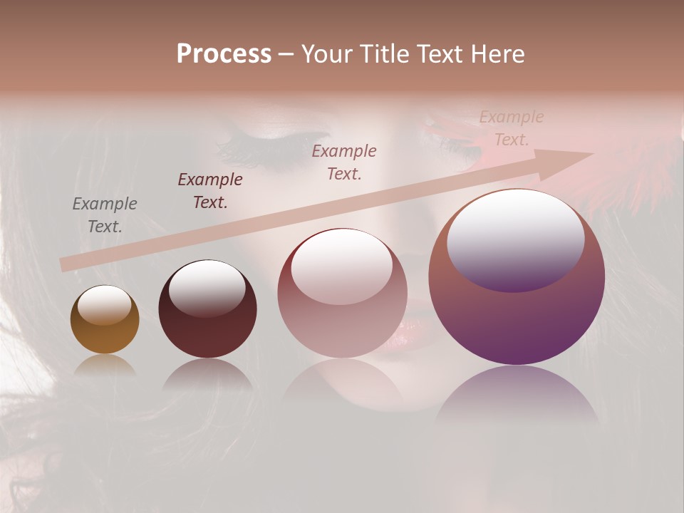 Feather Sensual Girl PowerPoint Template