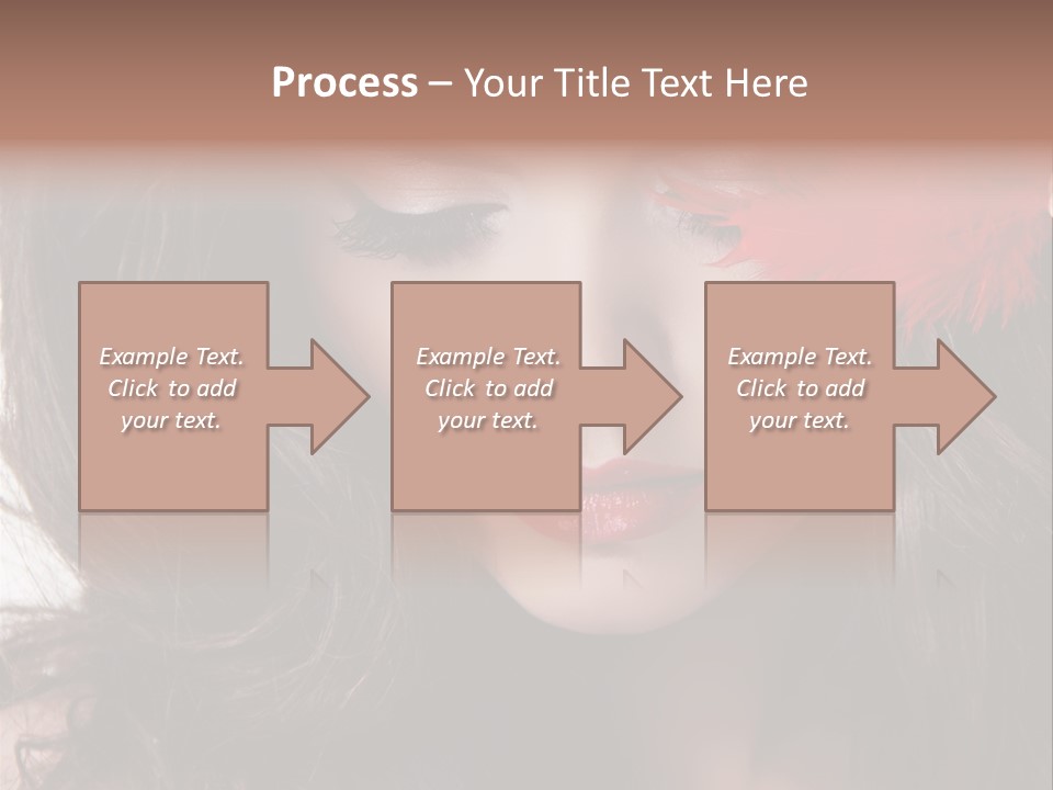 Feather Sensual Girl PowerPoint Template