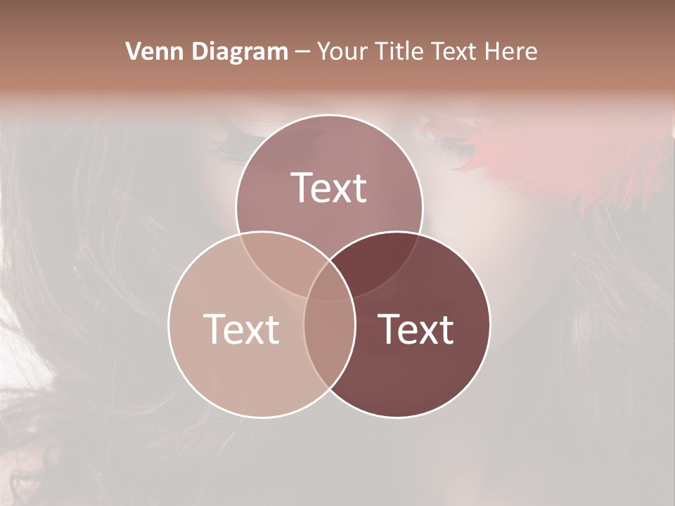 Feather Sensual Girl PowerPoint Template