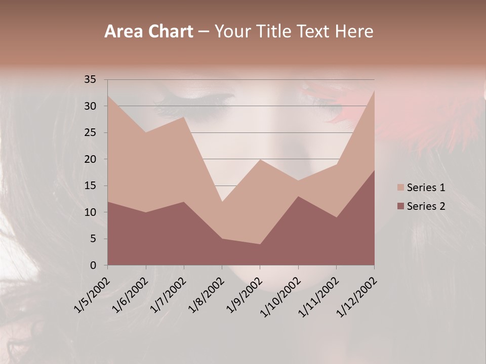 Feather Sensual Girl PowerPoint Template
