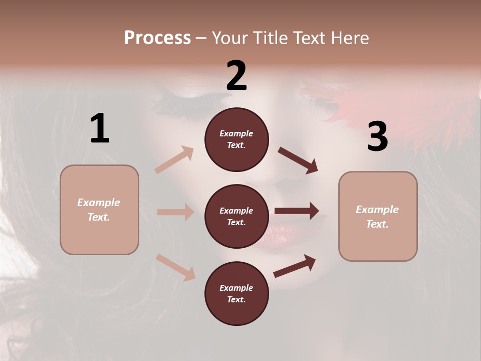 Feather Sensual Girl PowerPoint Template