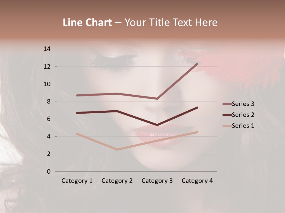 Feather Sensual Girl PowerPoint Template