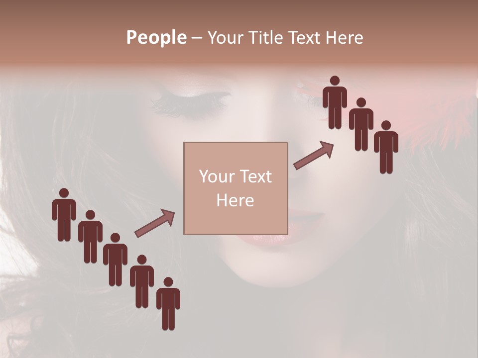 Feather Sensual Girl PowerPoint Template