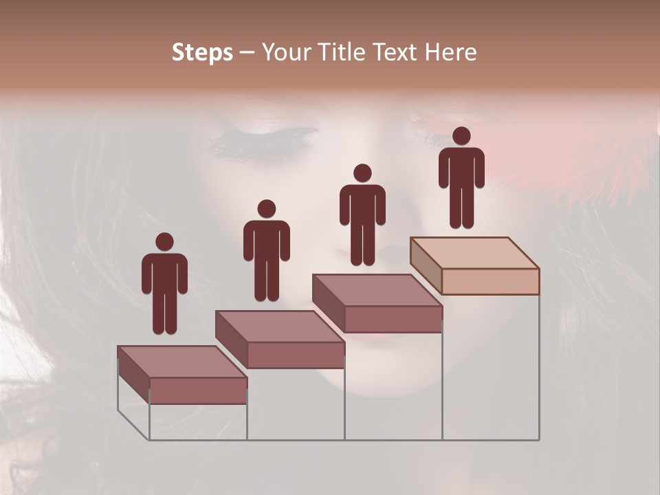 Feather Sensual Girl PowerPoint Template