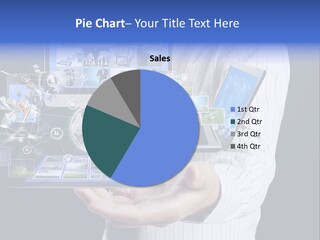 Holding Widgets Pad PowerPoint Template