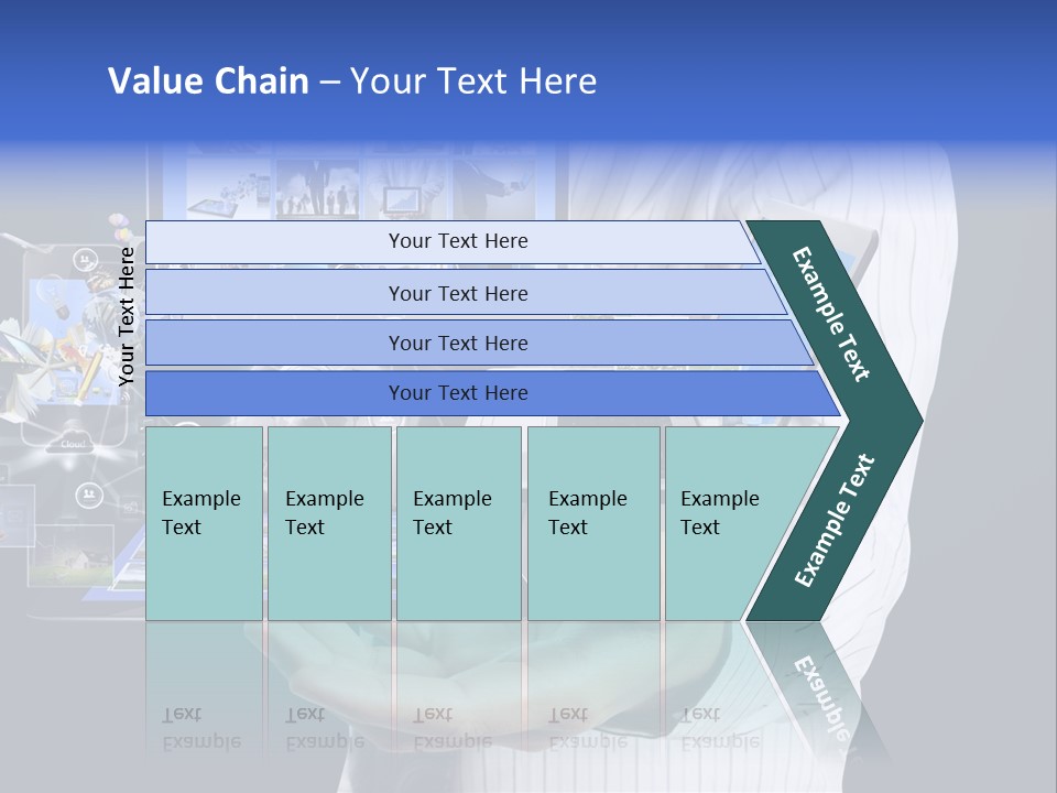 Holding Widgets Pad PowerPoint Template