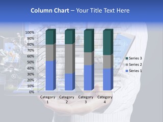 Holding Widgets Pad PowerPoint Template