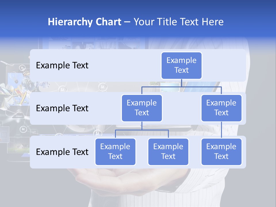 Holding Widgets Pad PowerPoint Template