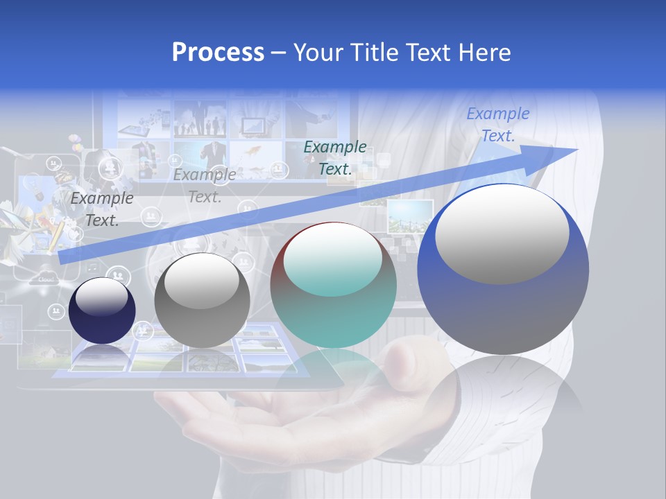 Holding Widgets Pad PowerPoint Template