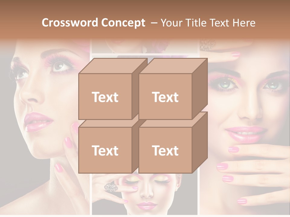 Hair Model Clean PowerPoint Template