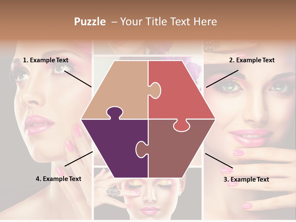 Hair Model Clean PowerPoint Template