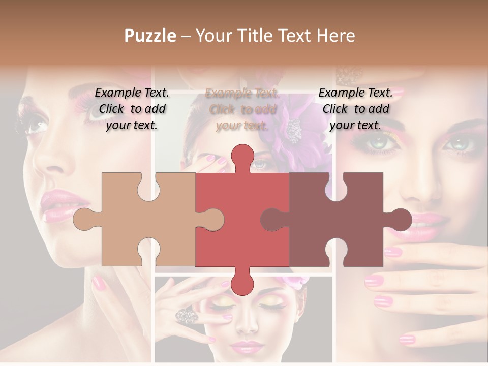 Hair Model Clean PowerPoint Template