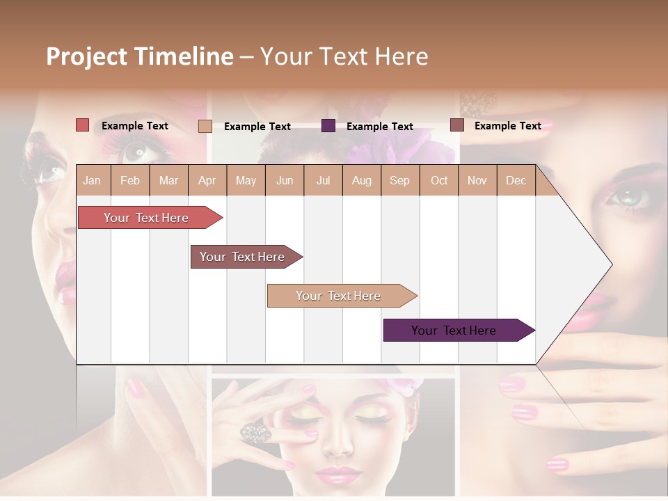 Hair Model Clean PowerPoint Template