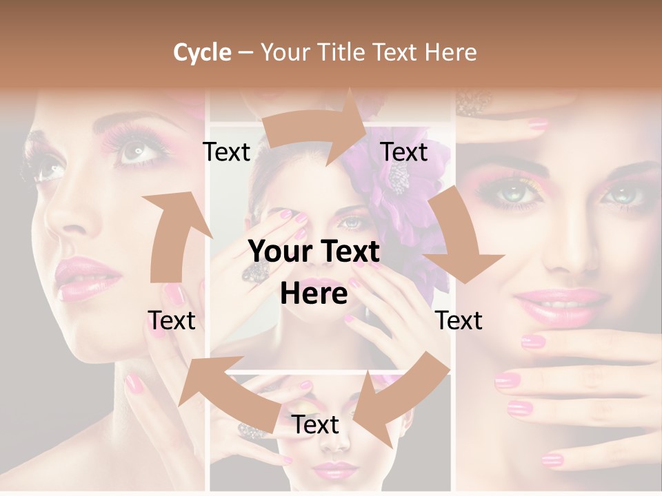 Hair Model Clean PowerPoint Template
