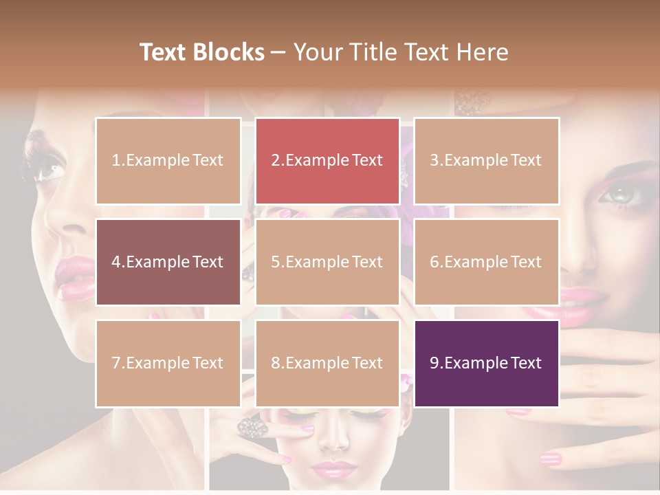Hair Model Clean PowerPoint Template