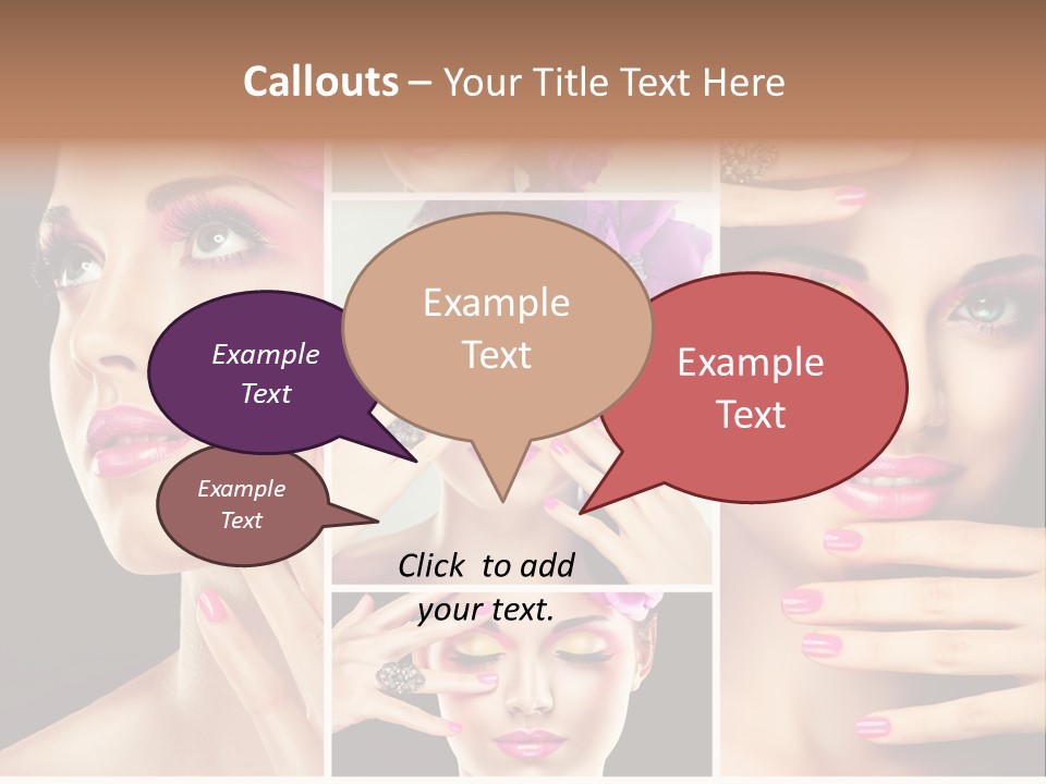 Hair Model Clean PowerPoint Template