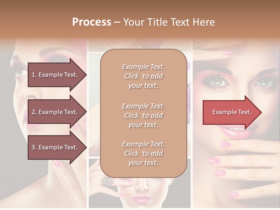Hair Model Clean PowerPoint Template