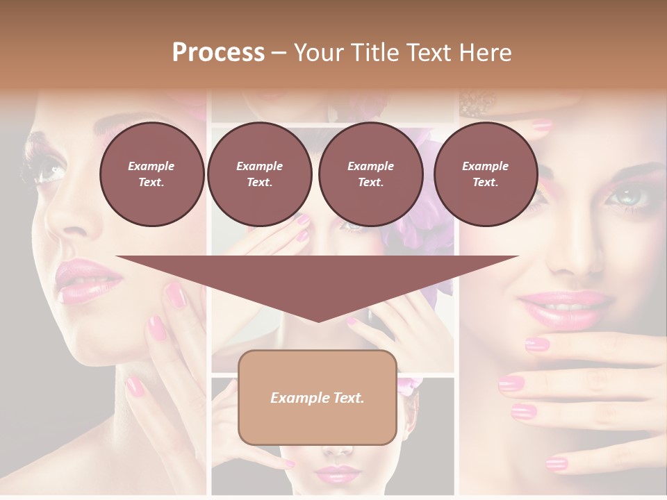 Hair Model Clean PowerPoint Template