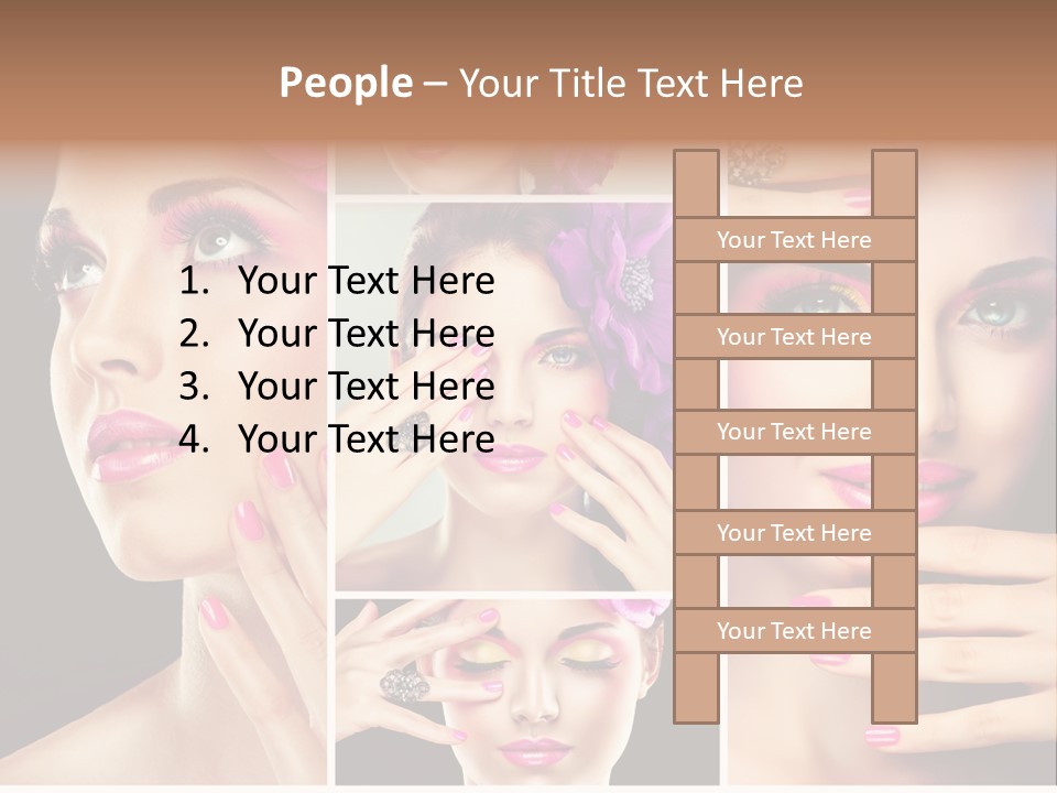 Hair Model Clean PowerPoint Template