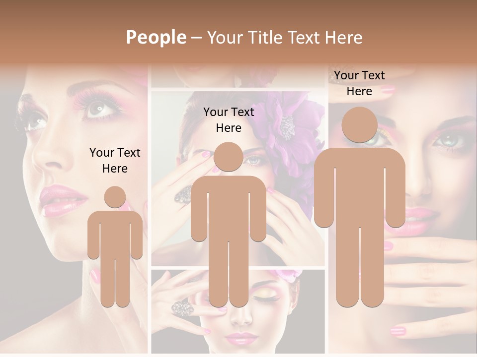 Hair Model Clean PowerPoint Template