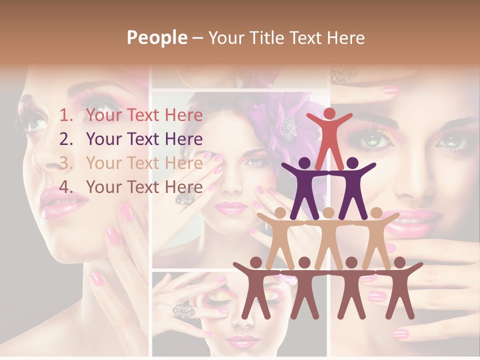 Hair Model Clean PowerPoint Template