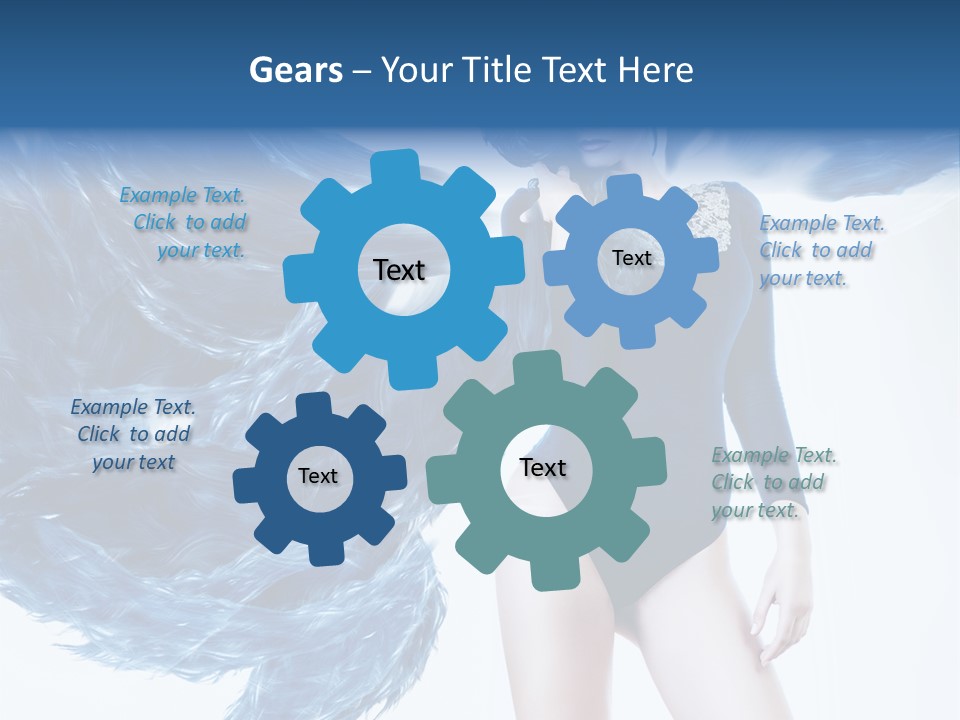 Head White Dust PowerPoint Template