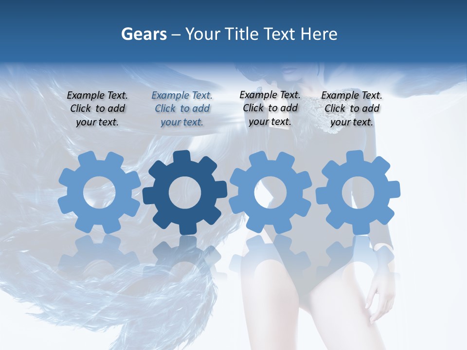 Head White Dust PowerPoint Template