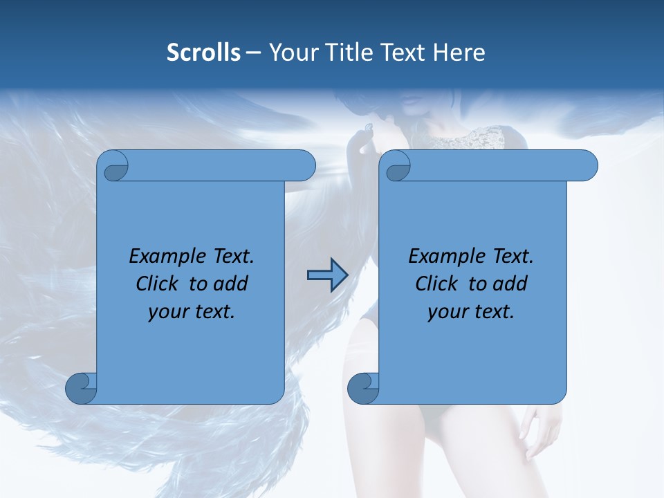 Head White Dust PowerPoint Template