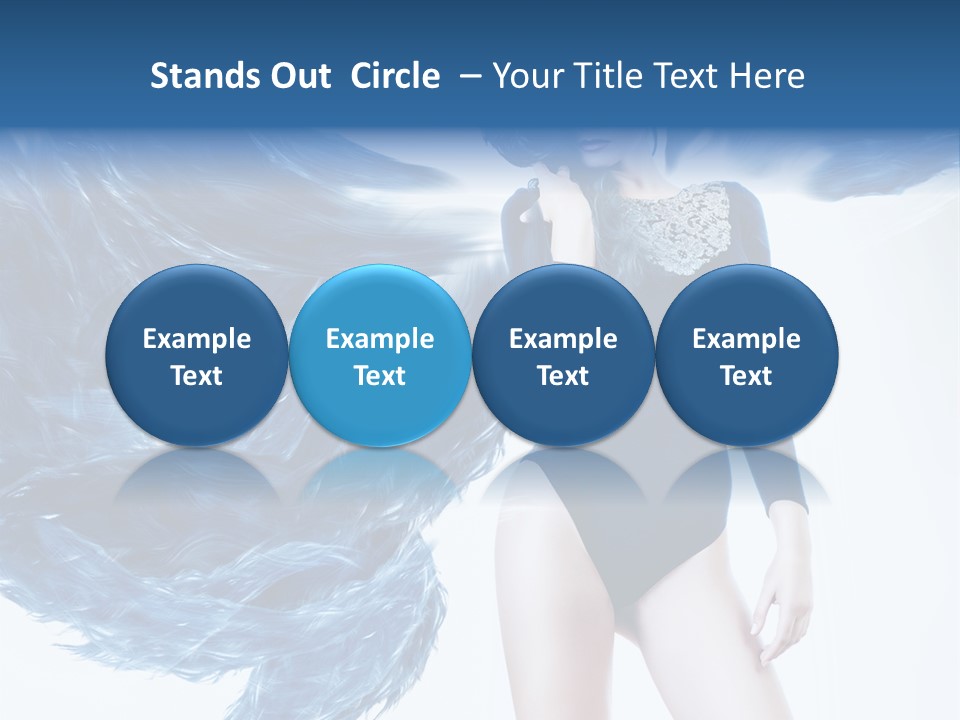 Head White Dust PowerPoint Template