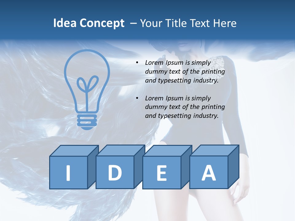 Head White Dust PowerPoint Template