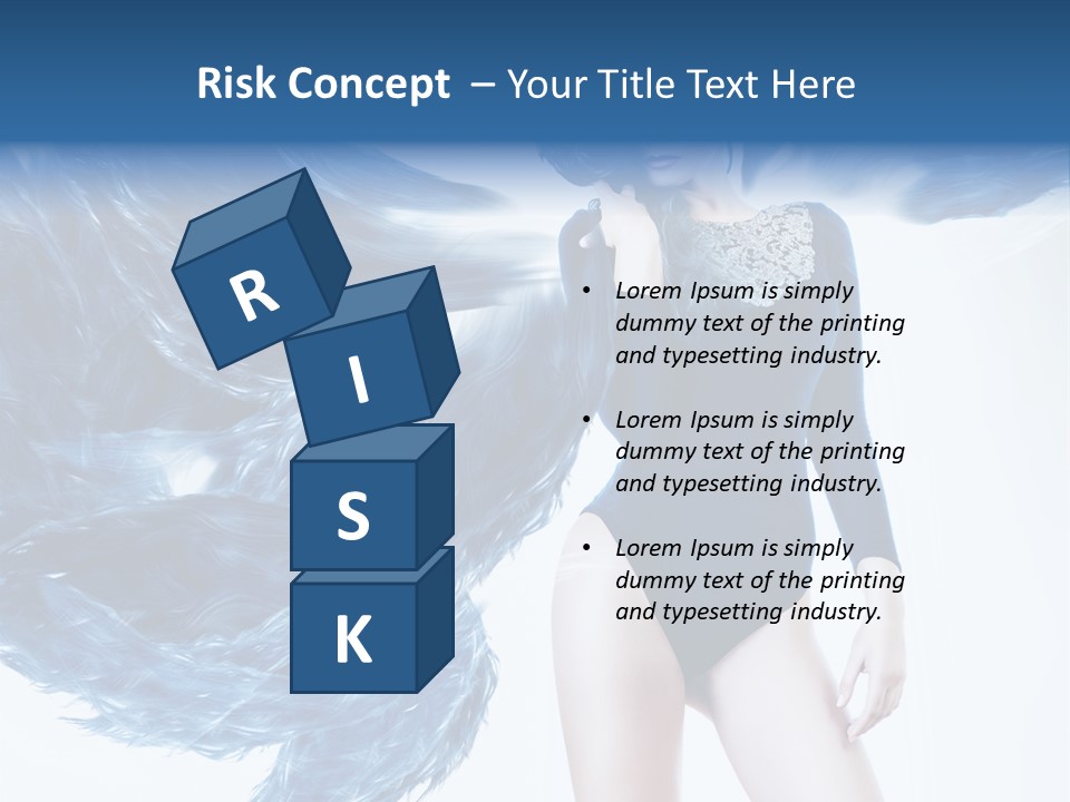 Head White Dust PowerPoint Template