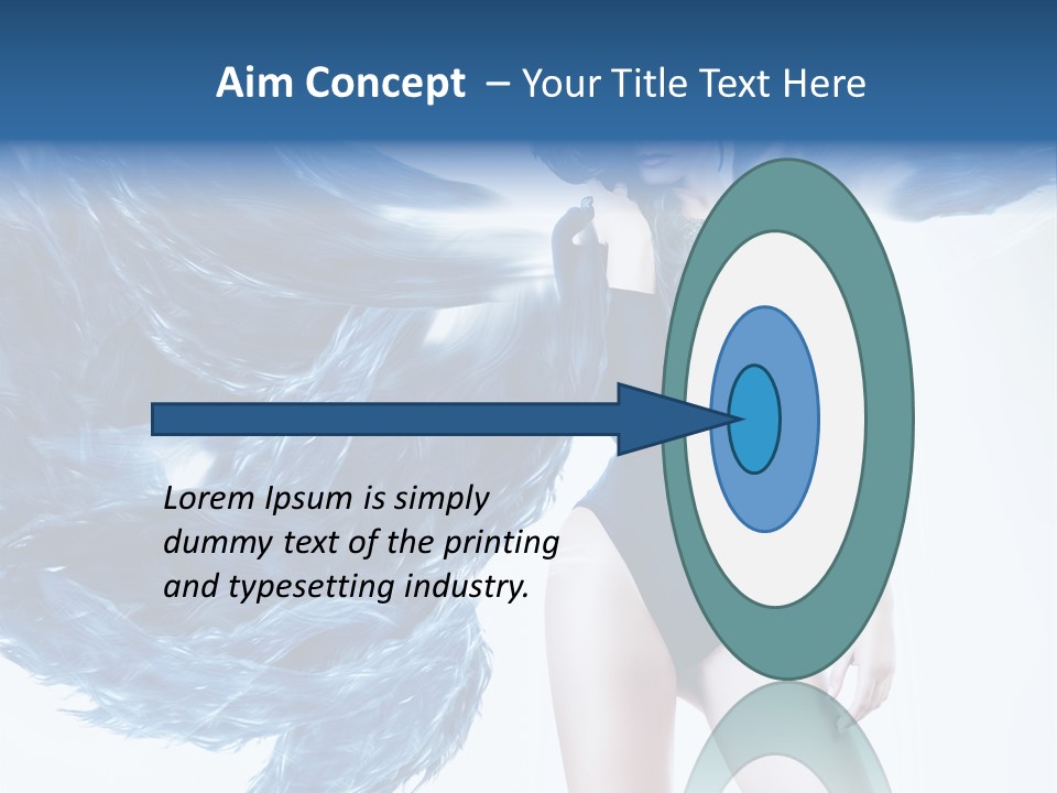 Head White Dust PowerPoint Template