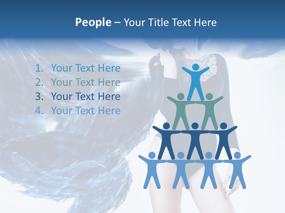 Head White Dust PowerPoint Template
